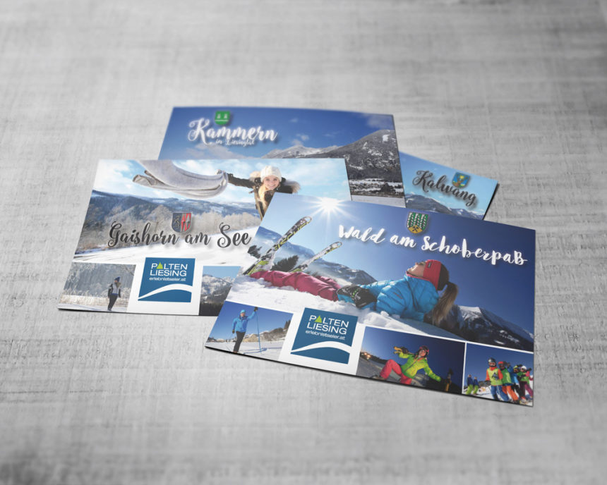 tourismusverband palten-liesing erlebnistäler winterpostkarten